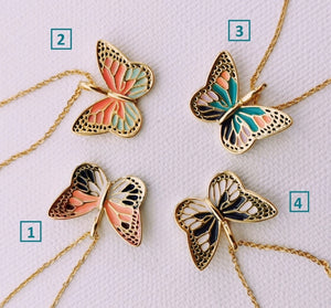 Collar Mariposa Colores